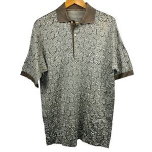 Bobby Jones Olive Brown Golf Polo Shirt Size M Short Sleeve Golfer